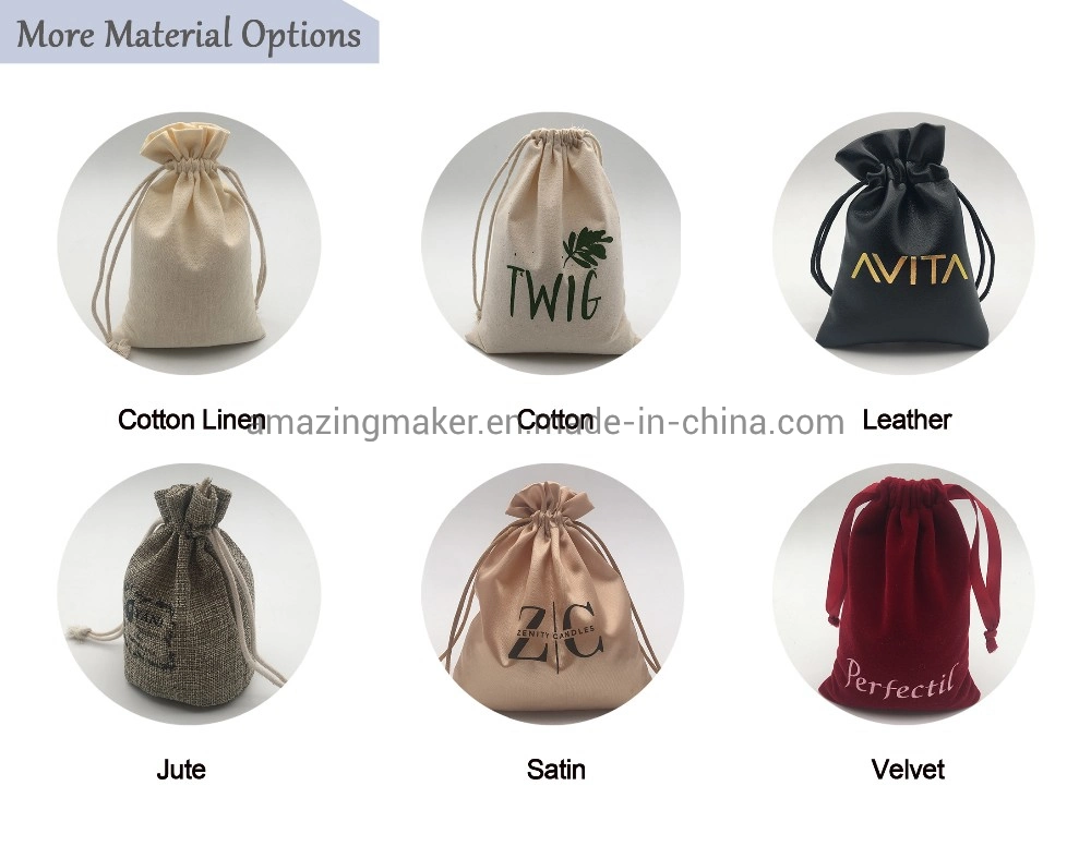 Eco-Friendly 100% Natural Linen Flax Gift and Flower Packing Pouch Bag