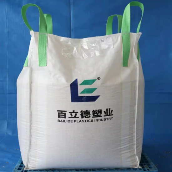 1250kgs Baffle Super Bag Sling 1.5ton Bag Jumbo Bag FIBC enduit UV Big 2000kg Tote Bag Super Sack Q Bulk Bag for Chemical Sand Cement Firewood Bag
