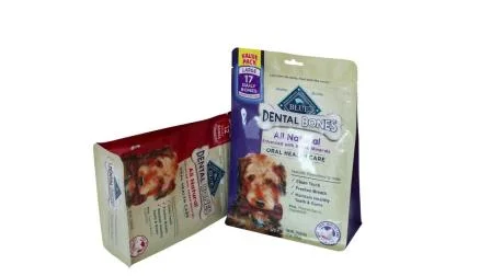 Emballage alimentaire pour chien de sac de joint de gousset de côté en plastique de festin d'animal familier