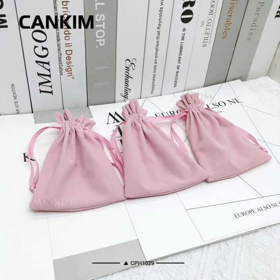 Cankim tissu textile sac à provisions bijoux sac emballage velours pochette sacs-cadeaux