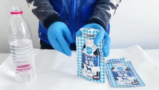 La poche liquide réutilisable de bec met en sac le sachet en plastique de compression d'emballage alimentaire de bébé