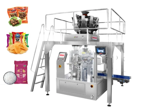 Machine d'emballage alimentaire solide automatique/nourriture pour animaux de compagnie/bonbons de roche/bonbons/riz